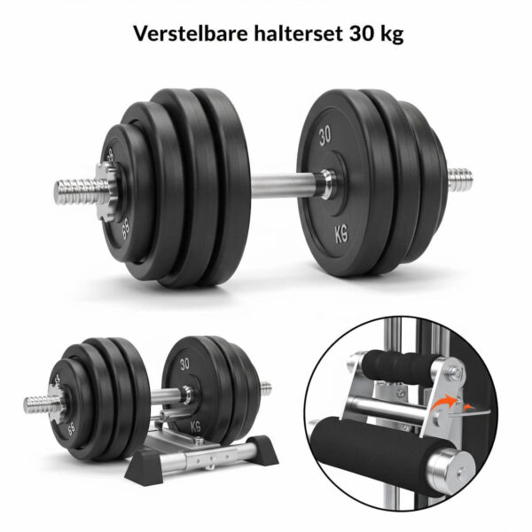 Verstelbare halterset 30 kg
